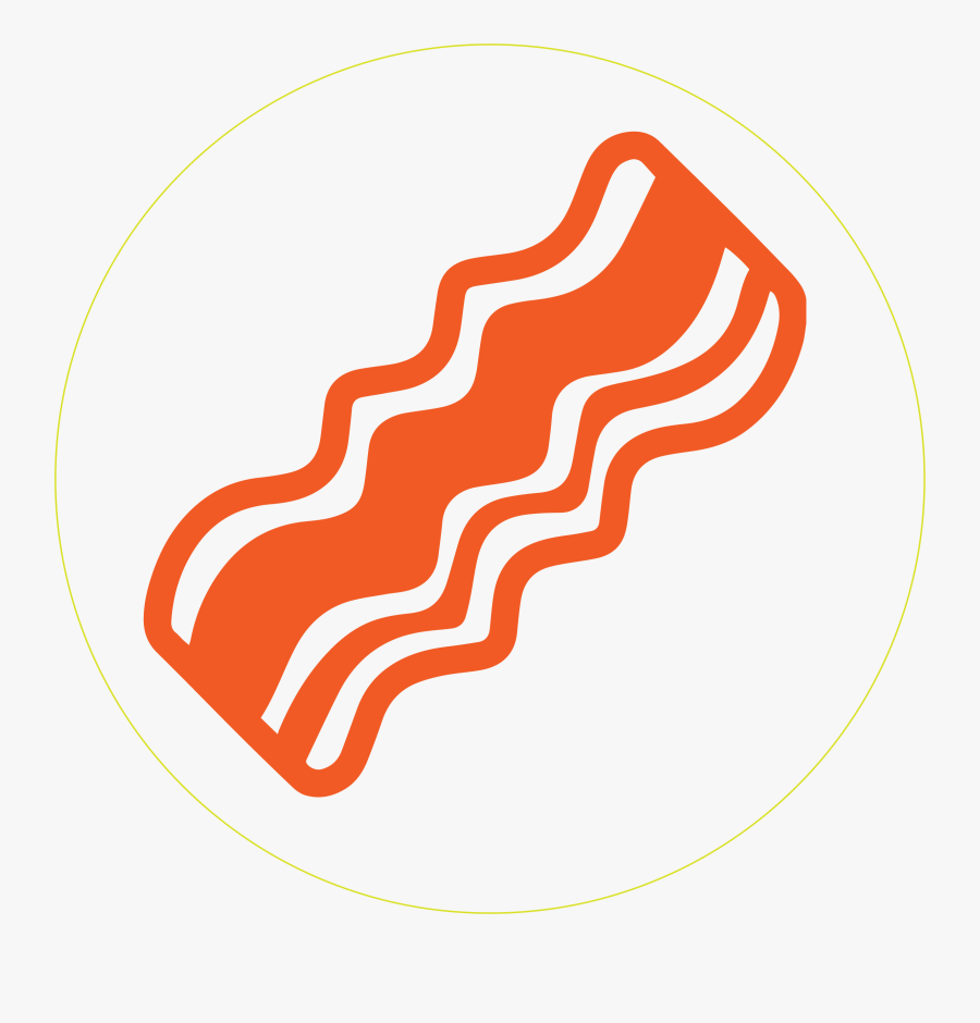Bacon Vector Png Clipart , Png Download - Bacon Black And White, Transparent Clipart