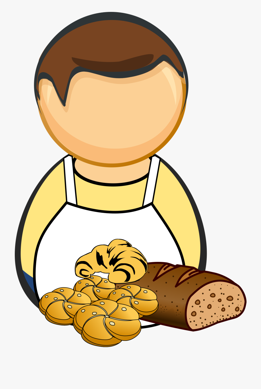 Clipart Baker - Bread And Pastry Clip Art, Transparent Clipart