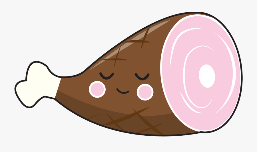 Transparent Ham Clipart - Cartoon Ham Png, Transparent Clipart