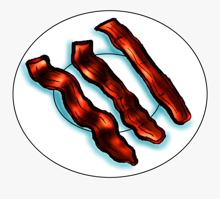 Plate Of Bacon Clipart, Transparent Clipart