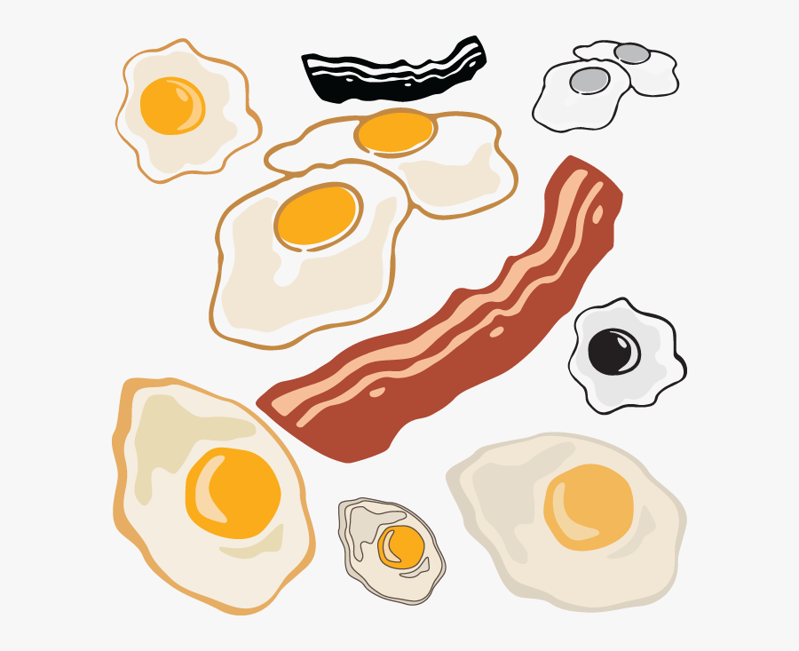 Egg And Bacon Clip Art, Transparent Clipart