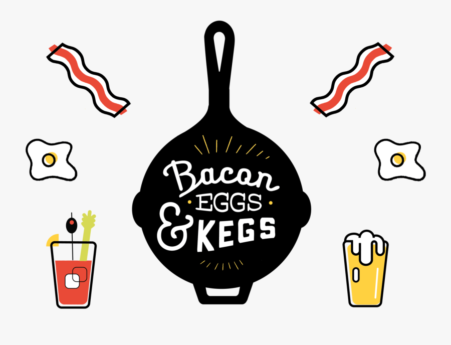 Transparent Bacon Clipart - Bacon Eggs And Kegs, Transparent Clipart