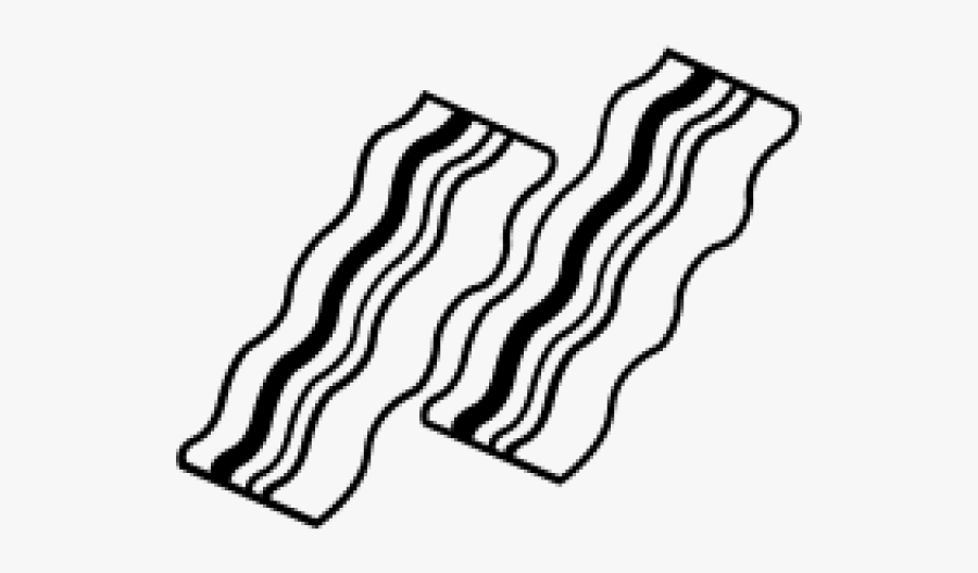 Bacon Black And White Clipart, Transparent Clipart