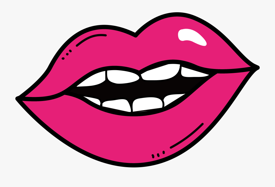 Lipstick Clipart Lip Drawing - Dibujo De Labios A Color, Transparent Clipart
