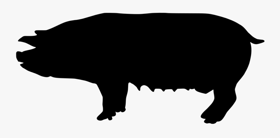 Pig Silhouette Png -pig Silhouette Piggy Fun Kids Clip - Pig Silhouette, Transparent Clipart