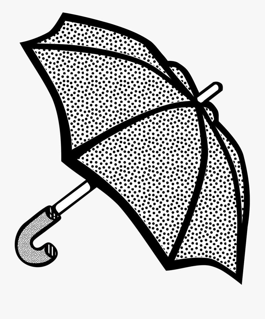 Umbrella,area,monochrome Photography - Umbrella Lineart, Transparent Clipart