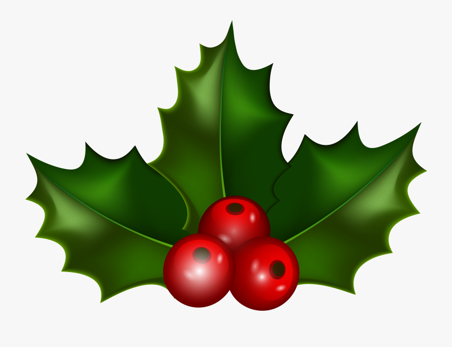 Holly Leaf Christmas Clip Art Gallery High-quality - Illustration ...