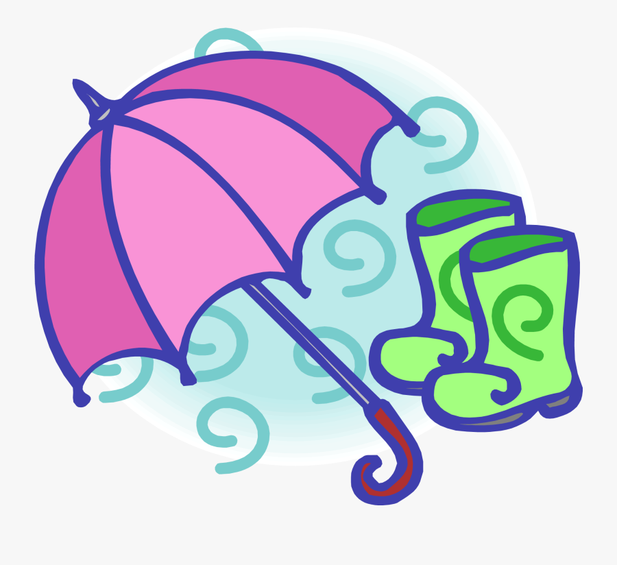 Wellington Boot Umbrella Clip Art - Umbrella And Rain Boots Clip Art, Transparent Clipart