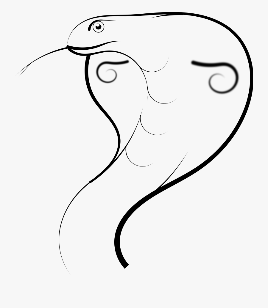 Clip Art Black And White Stock Clipart Cobra - Cobra Pencil Snake Drawing, Transparent Clipart