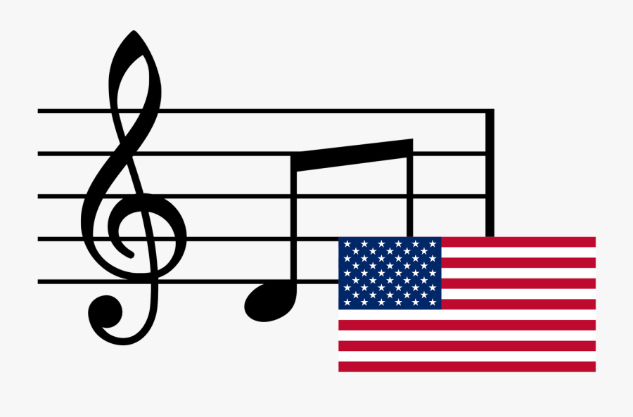 Musical Notes And Flag Usa Clip Arts - Saptha Swaras, Transparent Clipart