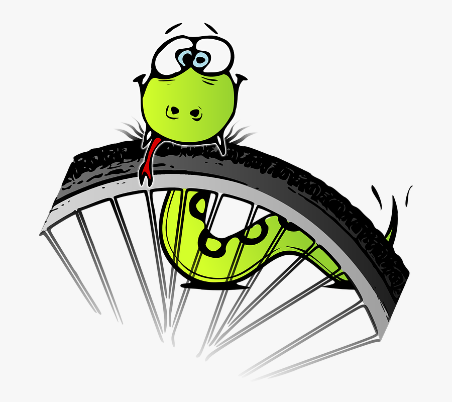 Snake Bite - Serpente In Bicicletta, Transparent Clipart