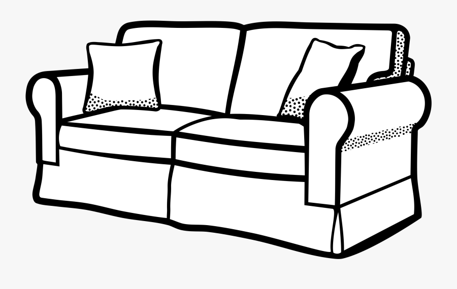 Clip Art Collection Free Black And - Sofa Clipart, Transparent Clipart