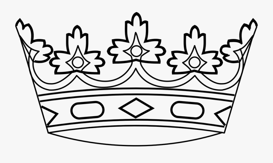 King, Crown, Royalty, Royal, Queen, Kingdom, Prince - Crown Black And White Clip Art, Transparent Clipart