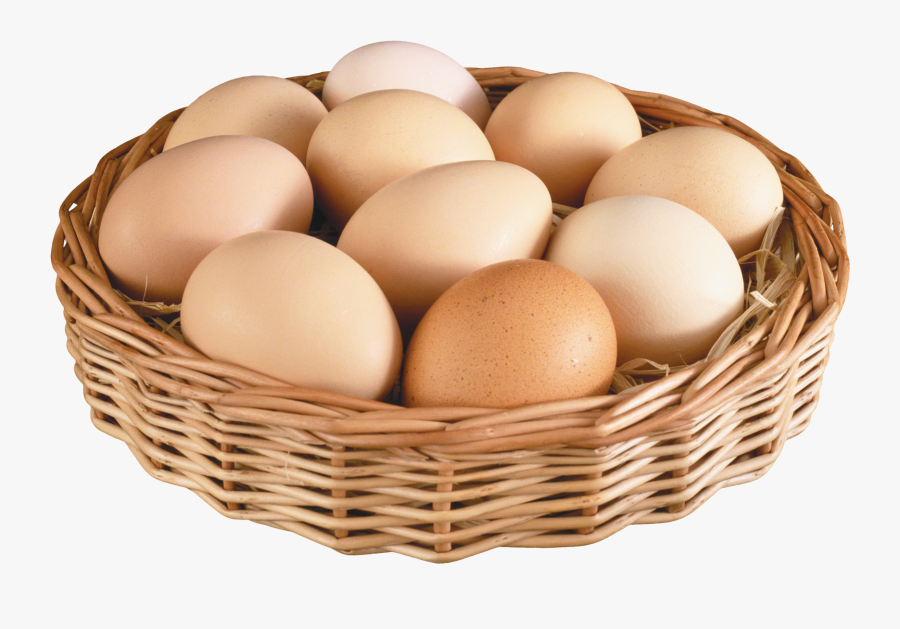 Png Image Purepng Free - 10 Eggs In A Basket, Transparent Clipart