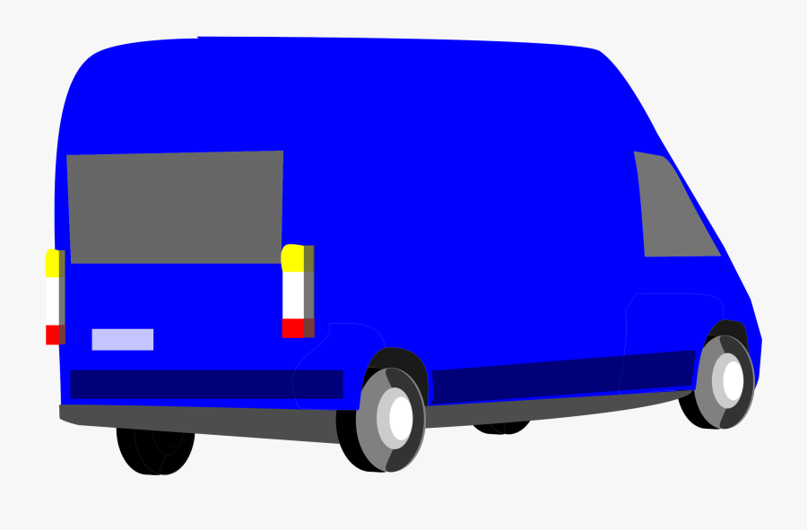 Blue,commercial Vehicle,van - Transporter Clipart, Transparent Clipart