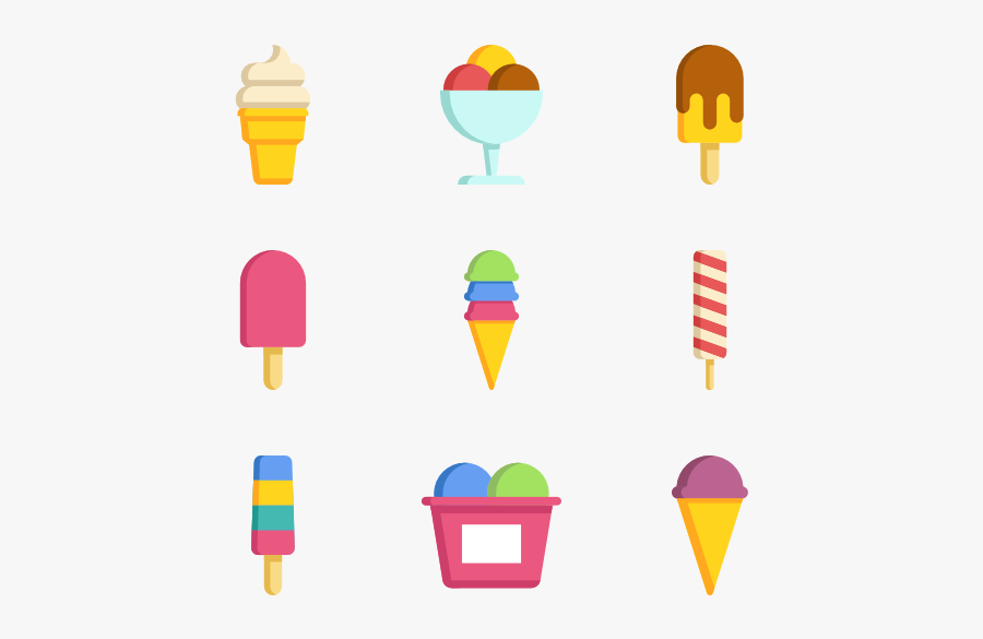 Ice Cream Cone - Ice Cream Vector Icon, Transparent Clipart