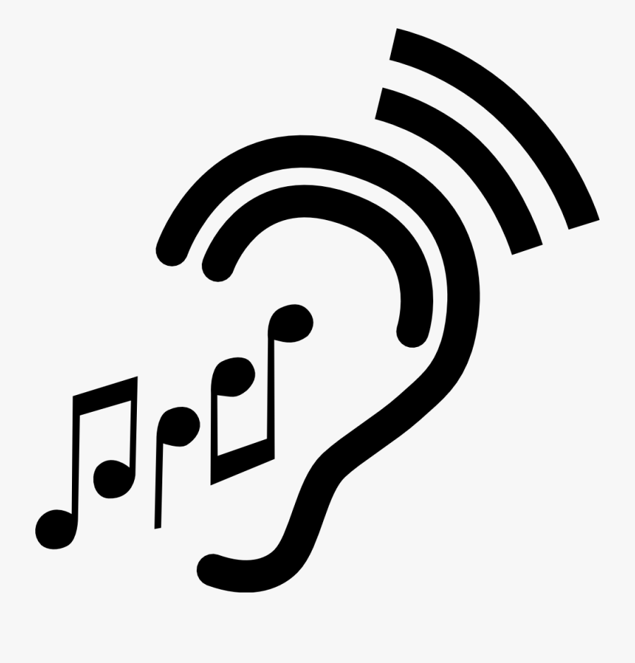 Ear Listening To Music - Listening To Music Symbol, Transparent Clipart