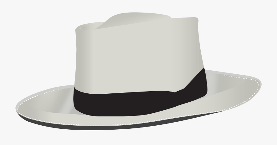 White Hat Transparent Background, Transparent Clipart
