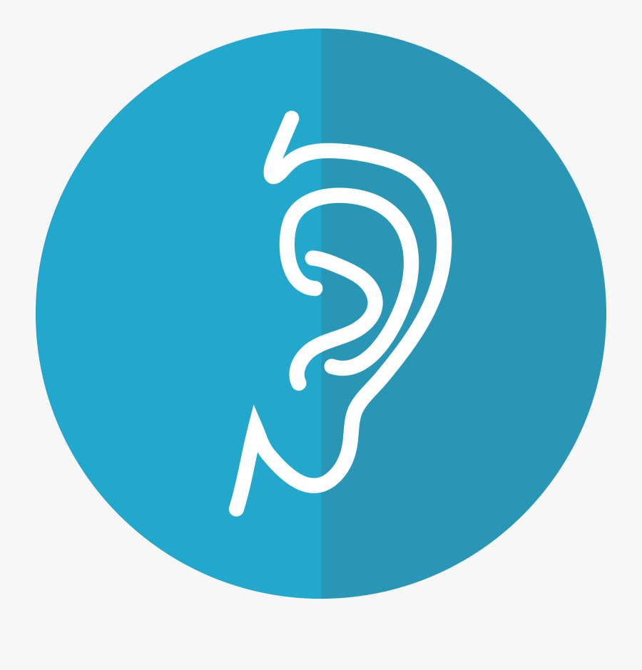 Auriculotherapy - Ear Flat Icon Png, Transparent Clipart