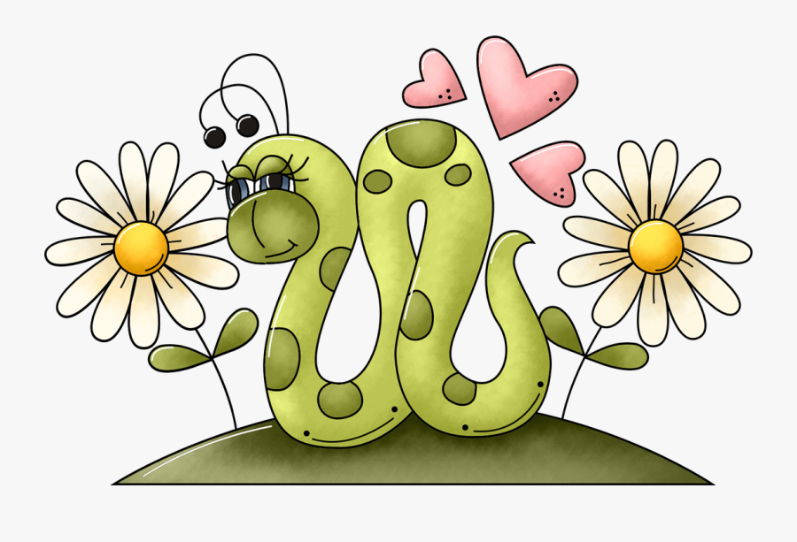 Picture - Worm In Flower Clipart, Transparent Clipart