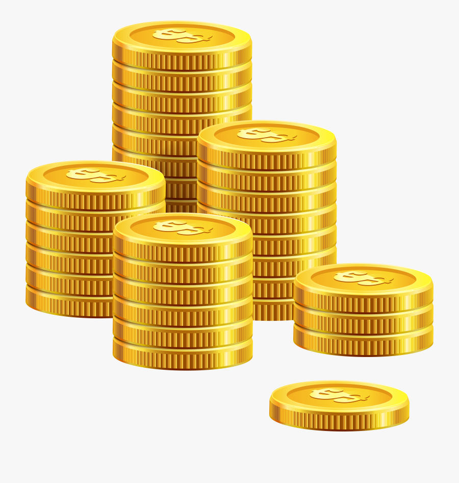 Pile Of Coins Png Clip Art, Transparent Clipart