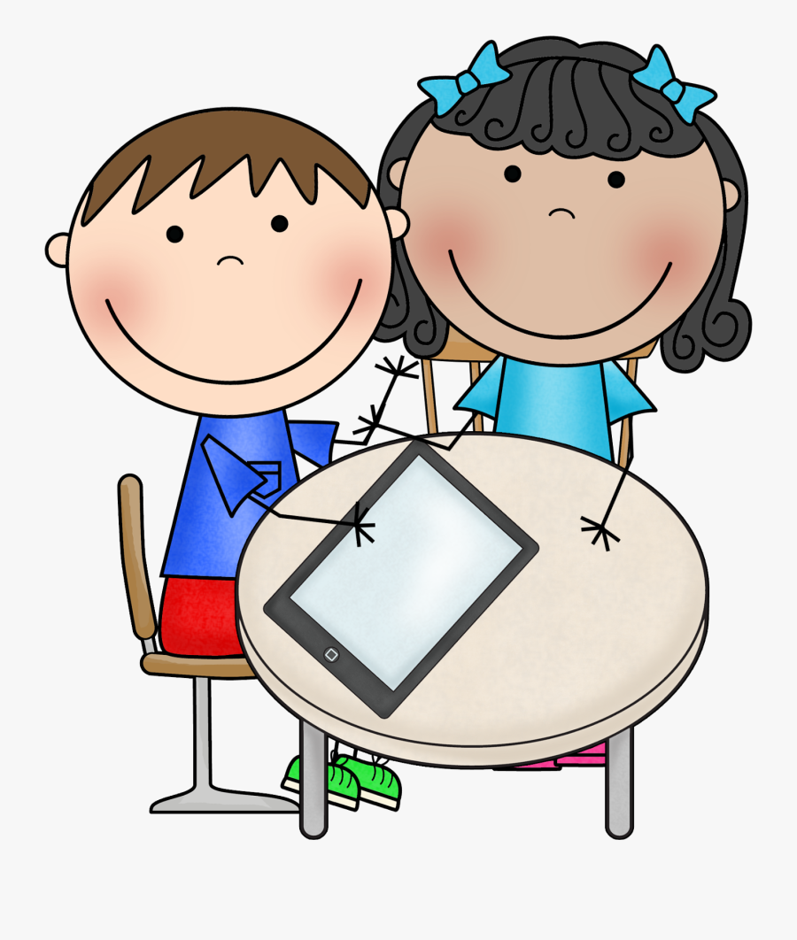 Student With Ipad Clipart, Transparent Clipart