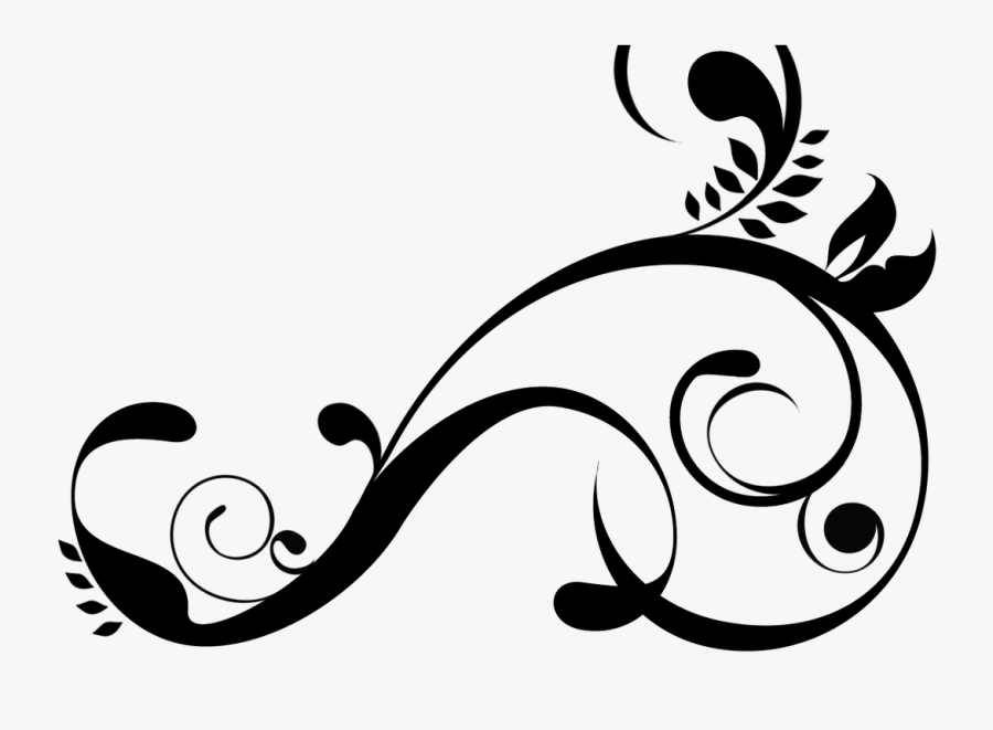 Simple Swirl Png Line Design Pictures Wwwpicturesbosscom - Black And White Simple Designs, Transparent Clipart