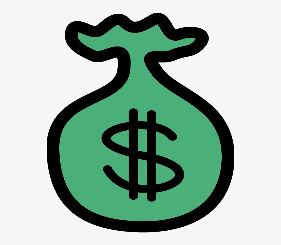 Money Sign Money Bag Icon Vector Clip Art - Money Bag Clipart Green, Transparent Clipart