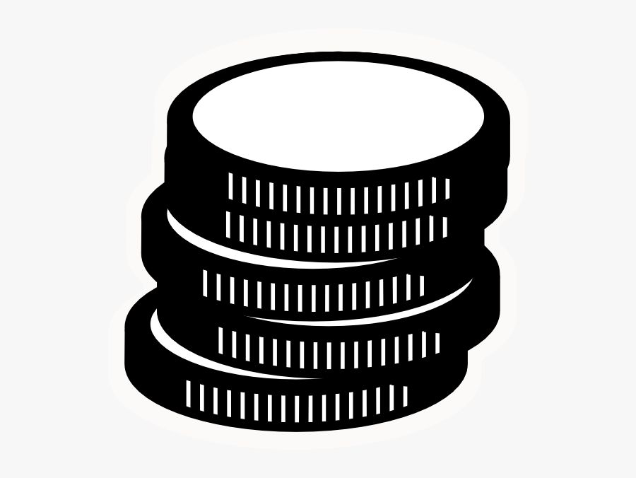 Black And White Coins Clipart Png, Transparent Clipart