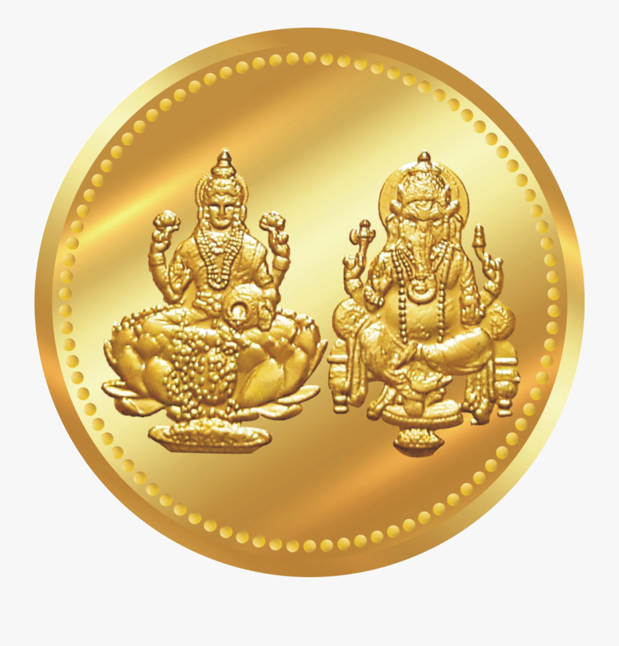 Lakshmi Gold Coin Png Transparent Image - Gold Coin Png, Transparent Clipart