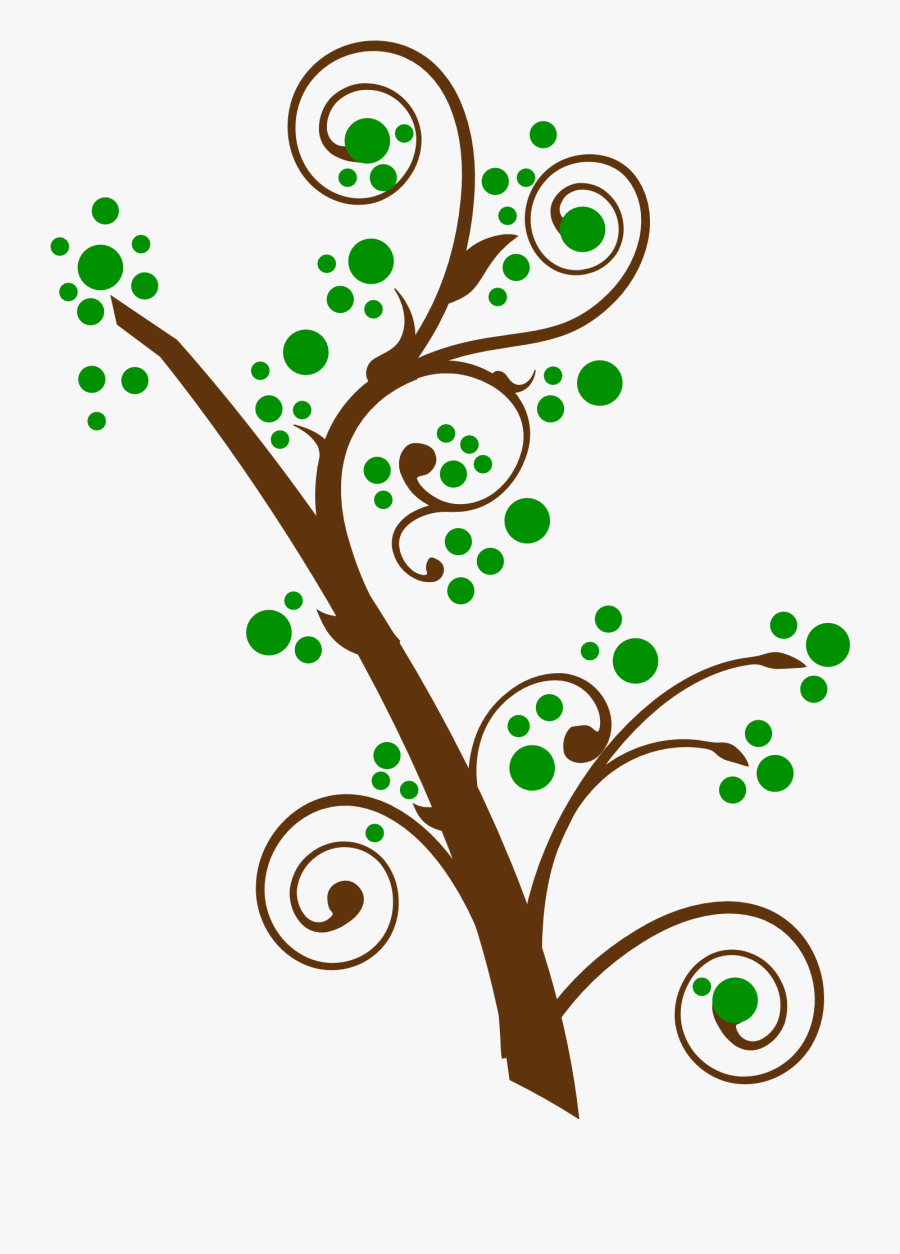 Swirls Clipart Tree - Tree Swirl Png, Transparent Clipart