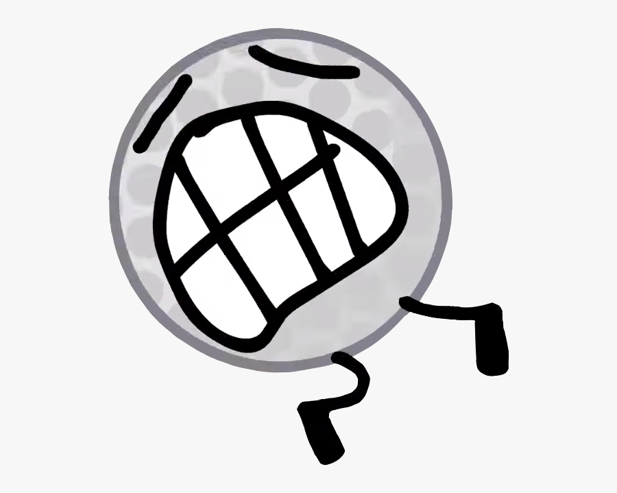 Dream Island Golf Ball Bfdi Clipart , Png Download - Golf Ball Bfb Tennis Ball, Transparent Clipart