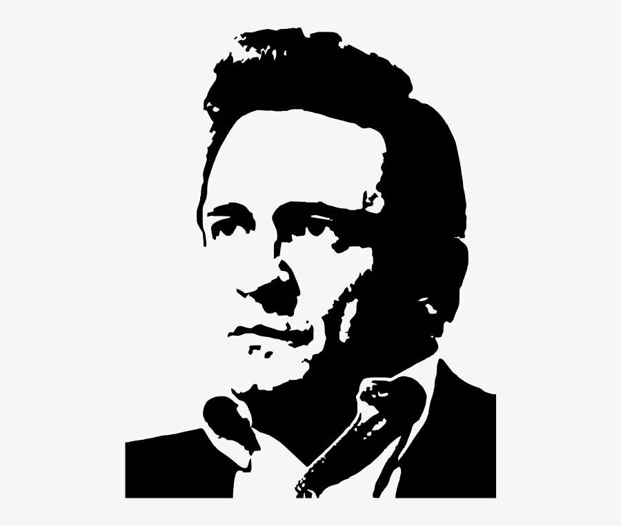 Transparent Johnny Cash Png - Johnny Cash Stencil Art, Transparent Clipart