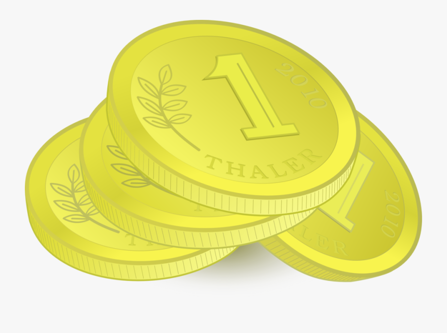 Pile Of Golden Coins - Coins, Transparent Clipart