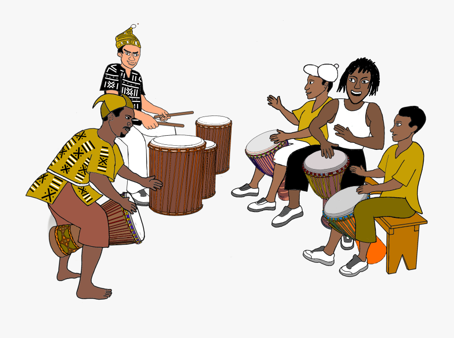 Africa Clipart African Drum - African Drumming Clipart, Transparent Clipart