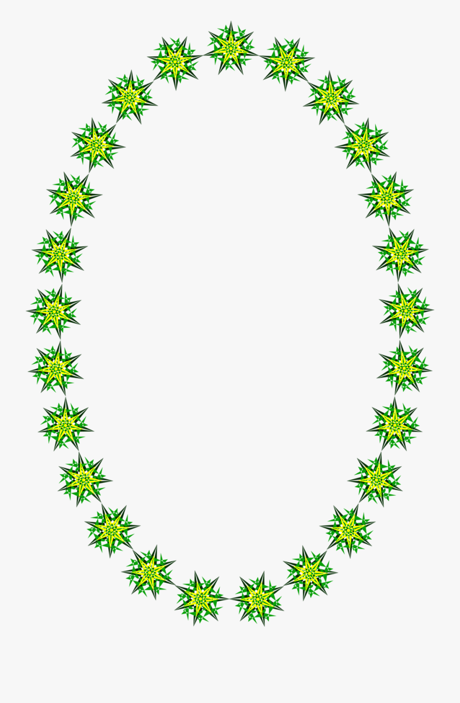 Clipart Star Border Free Download - Oval Shape Border Design, Transparent Clipart