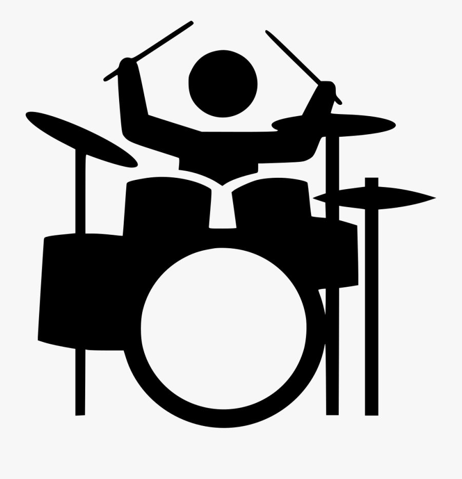 Drum Clipart Eps Svg - Drum Set Clipart Black And White, Transparent Clipart