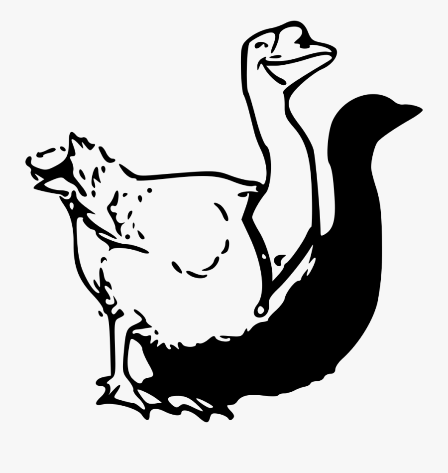 Goose Necklace - Gęs Rysunek Png, Transparent Clipart