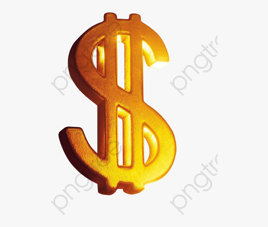 Gold Dollar Sign Free Buckle Material, Sign Clipart, - 美元 符号, Transparent Clipart