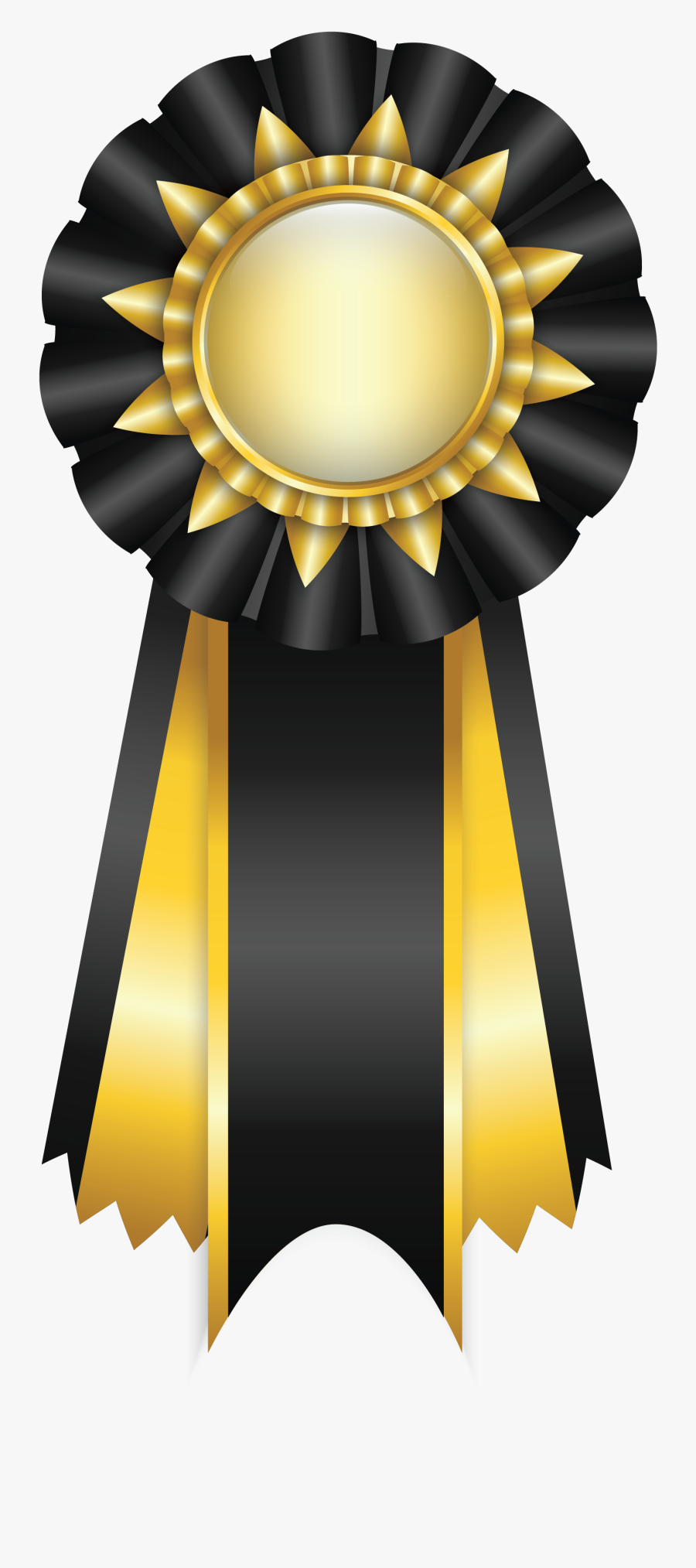 Clip Art Gold Award Ribbon Clipart - Ribbon Design For Graduation, Transparent Clipart