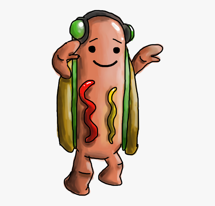 Dancing Hot Dog Png Gif - Snapchat Hot Dog Drawing, Transparent Clipart