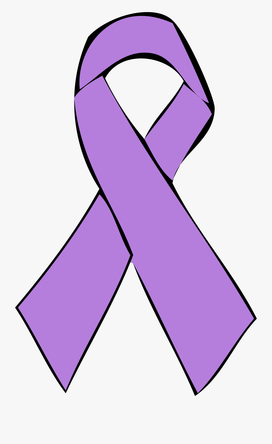 Lavender Cancer Ribbon Color, Transparent Clipart