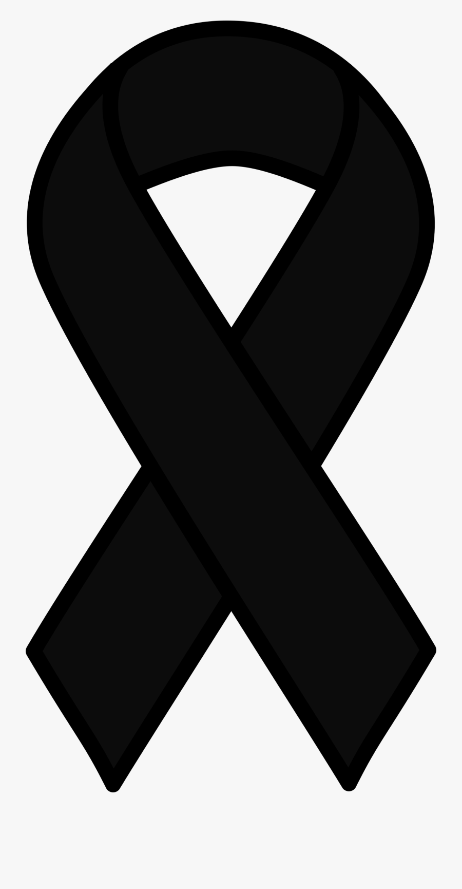 Black Melanoma Ribbon - Cancer Ribbon Clipart , Free Transparent