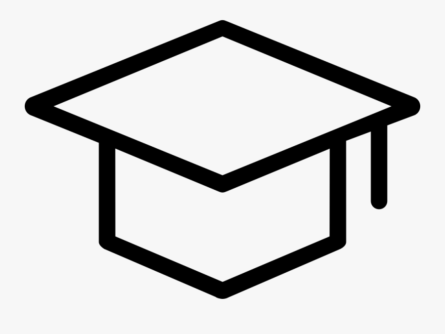 Sign Up Comments - Graduation Hat Outline, Transparent Clipart