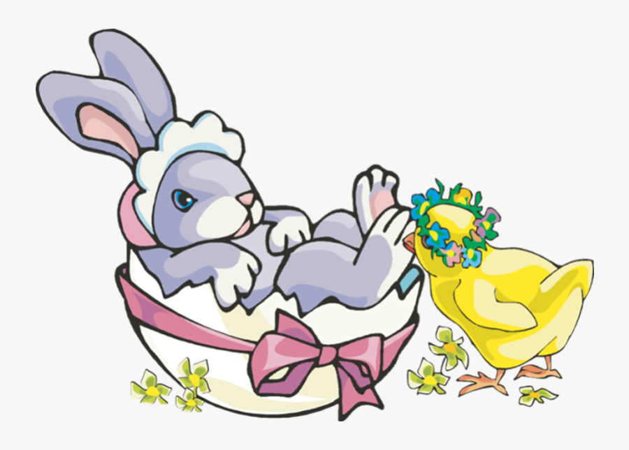 Bunnies Clipart - Clipart Best - Easter Bunny And Chicks Clipart, Transparent Clipart