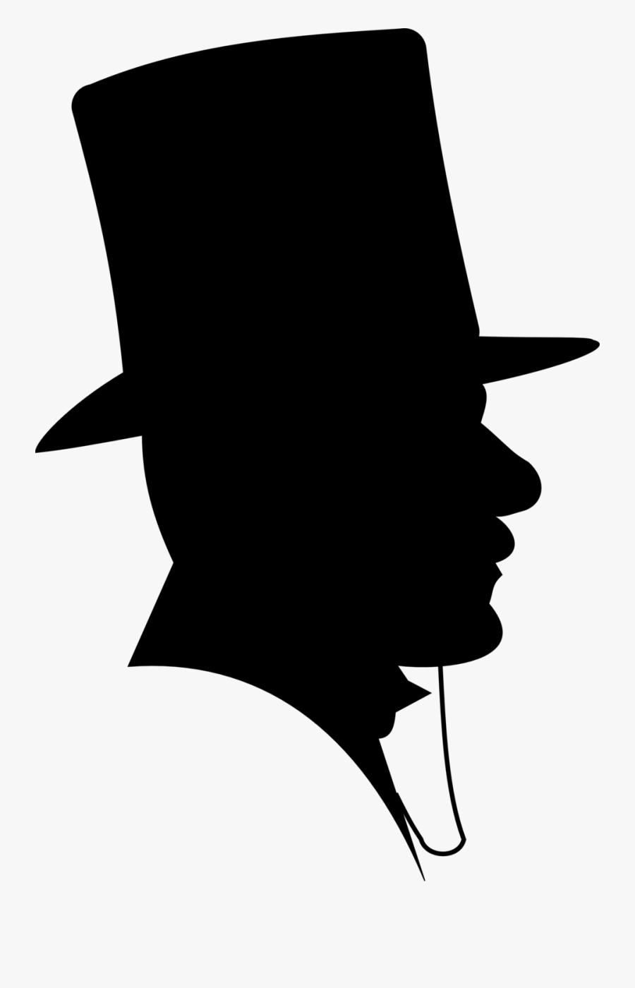 Summer Hat Clipart Fashion Trends - Man In Top Hat Silhouette , Free ...