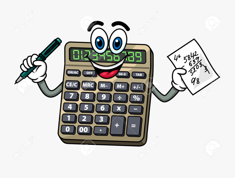 Calculator Clipart Cartoon Clip Art Transparent Png - Cartoon Calculator, Transparent Clipart