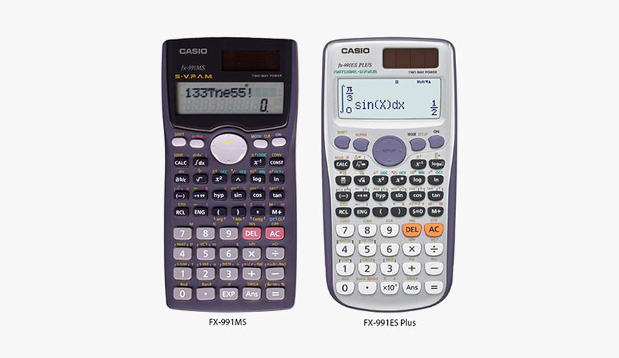 Scientific Calculator Png Picture - Casio 991ex Vs 991es Plus, Transparent Clipart
