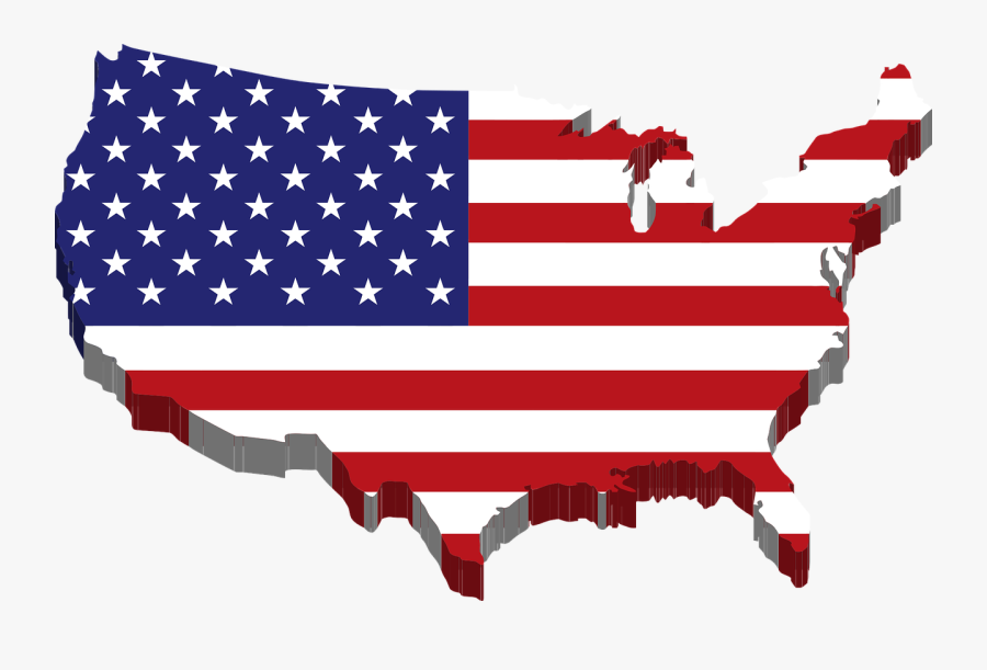 Us Flag American Flag Banner Clipart Free Images 2 - Usa Map Png 3d, Transparent Clipart