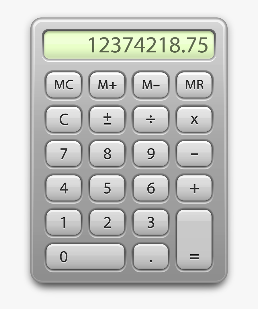 Mac Calculator Icon Png, Transparent Clipart